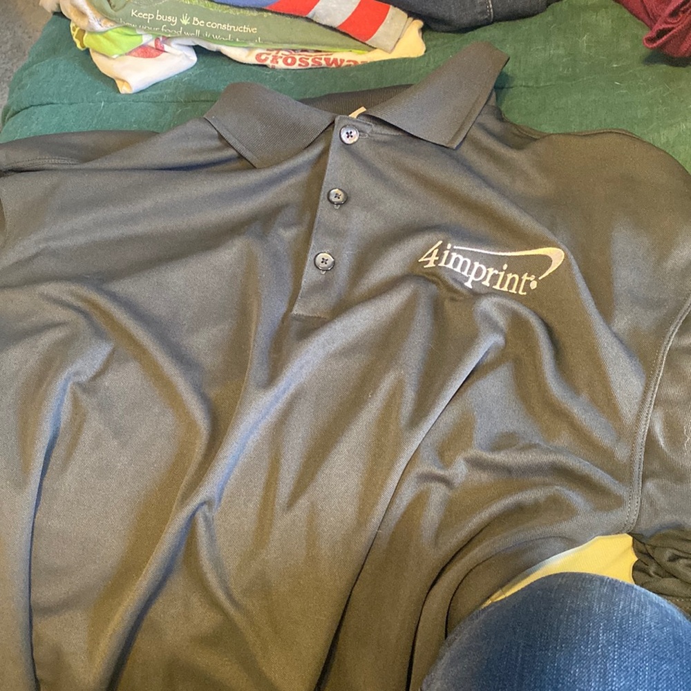 Grey quick dry polo